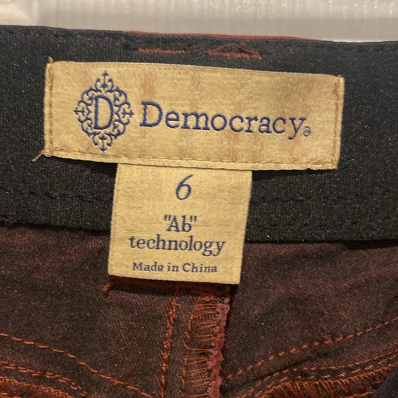 Democracy AB technology, mid rise, ankle cropped, rust jeans - Picture 3 of 6